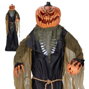 Decorazione di Halloween a forma di zucca alta 2,1 m - Product Image 1