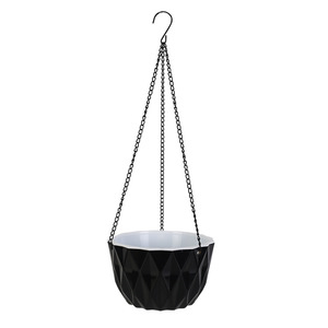 Jardinière suspendue auto-arrosante en résine résistante aux UV GT36 avec réservoir interne et <span class=keywords><strong>suspension</strong></span> à chaîne, <span class=keywords><strong>pot</strong></span> de fleurs en plastique - Product Image 1