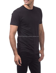 T-shirts vierges noirs à col rond bon marché pour hommes pour imprimer des chemises simples pour hommes vêtements de sport en gros - Product Image 1