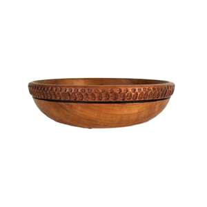 Tazón de madera de primera calidad, diseño clásico, color marrón, para refrigerios, a un precio aceptable. - Product Image 1