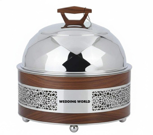 Wedding And Event <b>Table</b> Decorative Metal Hotpot Customized Finished Latest New Trending Collection Metal Food Warmer - Product Image 5