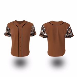 Customizable Light Blue Baseball Jersey Camouflage Sleeves Sublimated Print Moisture Wicking Anti-Bacterial USA 2026 Team Sport - Product Image 4
