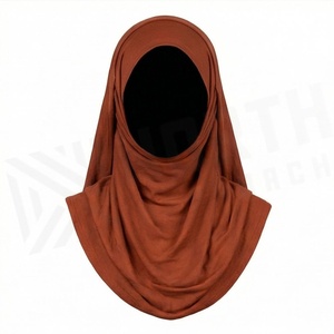 Women Solid Color Cotton Hijab Jersey Fabric Breathable Daily Wear Middle East Ethnic Scarf Shawl - Product Image 2