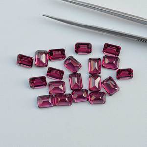 Garnet Umbalita Natural de 3x5mm-10x12mm, Corte Octogonal Facetado, Gema Suelta, Garnet Magenta de Malawi, Piedra Hecha a Mano para Joyería de Plata - Product Image 3