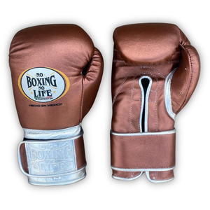 No Boxing No Life Training Sparring boxing <b>Gloves</b> Full Finger Structure Hook Loop Fastening Leather Build <b>Moisture</b> Wicking - Product Image 1