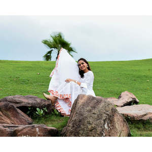 Conjunto de Traje de Algodón Transpirable para Mujer, Color Blanco Intenso, Talla XS - Product Image 6