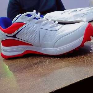 รองเท้ากีฬาคริกเก็ตพรีเมียม พื้นยางเย็บสองชั้น ยึดเกาะสบาย ปรับแต่งสีได้ ดีไซน์สวยงาม คุณภาพสูง 100% - Product Image 1