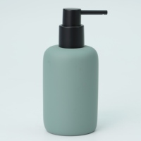 Distributeur de savon en résine écologique, bouteille ronde, accessoire pour ensembles de salle de bain à domicile et hôtel, fabriqué en AD, modèle JHLB20260516