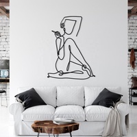 Décoration murale artisanale en métal multifonctionnelle géométrique moderne en acier inoxydable personnalisée avec rétroéclairage, décorations murales pour la maison