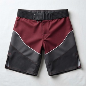 Unisex Black MMA <b>Shorts</b> <b>Silver</b> Lightning Pattern Quick Dry Breathable Moisture-Wicking Polyester/Cotton Combat Sports Wear - Product Image 5
