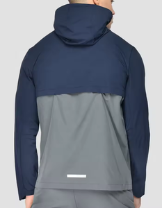 Survêtement de sport en polyester ultra-léger à séchage rapide, personnalisé avec logo réfléchissant, veste et pantalon de haute qualité pour la gym - Product Image 4