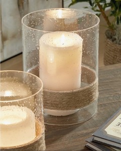 Porte-bougie rond en verre fait main pour la décoration de la maison, Pâques, anniversaire, Noël, centre de table de mariage - Product Image 2