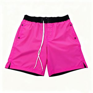 Shorts de plage décontractés pour hommes, taille mi-haute élastique en polyester, pour le surf et la natation, avec poche arrière, écologiques et personnalisables - Product Image 6