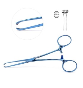 Pinzas de tejido Allis Premium de acero inoxidable, 15cm, 19cm, 25cm, con dientes 4x5 y 5x6, instrumentos médicos quirúrgicos intestinales - Product Image 1