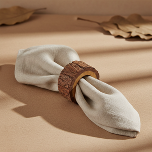 Natural <b>Wooden</b> Napkin Rings Set Handmade <b>Rustic</b> | Napkin Holders for <b>Dining</b> <b>Table</b> Decor Wedding Party Hotel <b>Table</b> Setting - Product Image 4