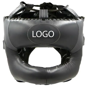 Plam International High Quality Professional Cowhide Leather Rubber <b>Dummy</b> Boxing Helmet Protective Breathable Sweat-Wicking - Product Image 5