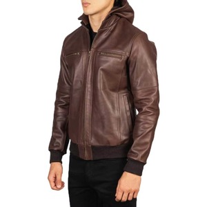 Veste en cuir pour homme, nouvelle mode, coupe-vent, en vente, best-seller - Product Image 6