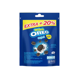 OREO MINI POUCH BISCUITS ORIGEN INDONESIA 58.4GR x24 AL POR MAYOR - Product Image 1