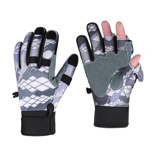 Gants de pêche sportifs personnalisés sans doigts, doux, de qualité supérieure, sublimés, pour hommes - Product Image 1