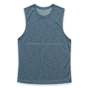 Débardeur de sport personnalisé OEM 3D pour hommes, en coton, pour la musculation et la remise en forme - Product Image 2