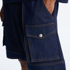 Wholesale Knee Length Straight Loose High Street Wear Shorts Men Denim Short Pants Male Casual Custom Denim Shorts For Men - Product Image 2