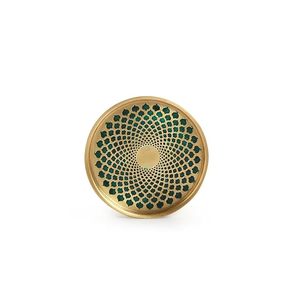 Posavasos de Latón Puro Esmaltados a Mano para Tazas, Vajilla Decorativa Elegante - Product Image 4