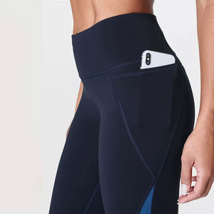 Pantalons de yoga pour femmes de qualité supérieure, leggings taille haute avec poches, confortables, en spandex, leggings sportifs personnalisables pour femmes - Product Image 3