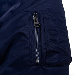 <b>Mens</b> Winter Bomber <b>Jacket</b> Polyester Stand Collar Zip Up <b>Flight</b> <b>Jacket</b> Windproof Breathable Custom Logo - Product Image 4