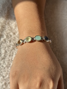 Top Quality 925 Sterling Silver Natural Multi Gemstone <b>Bracelets</b> Unique Design 925 Silver Jewelry Manufacturer Women's <b>Bracelet</b> - Product Image 3