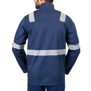 Superior Visibility Safety Jacket Reflective Tape High Contrast Design Protection Gear <b>Construction</b> Site <b>Work</b> Apparel - Product Image 5