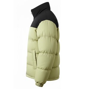 Wholesale Outdoor High Quality Black And Skin Hooded Duck Down Puffer <b>Jacket</b> Custom Design Streetwear Trendy Zipper Closure Mens - Product Image 3