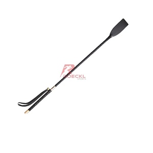 Fouets légers en acier inoxydable et cuir PU pour l'équitation, accessoires sportifs, options personnalisables - Product Image 1