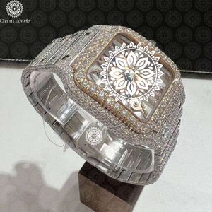 Reloj Cuadrado de Lujo para Mujer, Acero Inoxidable, Movimiento de Cuarzo Analógico, Esfera de Cristal de Zafiro, Cierre Plegable, Correa de 20 mm - Product Image 5