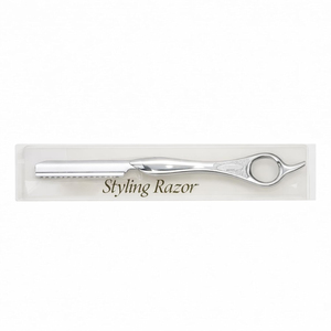 Hot Selling Professional Styling Razors <b>Ring</b> Handle Stainless Steel Blade Knife for Hair <b>Thinning</b>, Texturing & Salon Grooming - Product Image 1