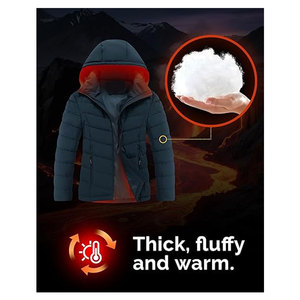 <b>Women's</b> Hooded Puffer Jacket <b>Waterproof</b> Lightweight Full-Zip Warm Quilted Winter Coat Outdoor Cold Weather <b>Parka</b> Casual Trendy - Product Image 4