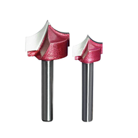Fresa de carburo de tungsteno afilada de 6 mm con vástago, 55HRC, para tallado de madera, herramienta de fresado, fresa de punta de aguja 3D