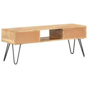 Supporto TV Mango in legno massello 47.2 \ "x13.8 \" x17.7 \ "eleganti e durevoli supporti TV - Product Image 3