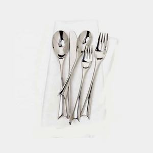 Juego de cubiertos de plata de acero inoxidable con increíble diseño de mango Juego de Cubiertos de aspecto único de lujo para restaurante Boda Hogar - Product Image 2