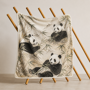 Manta Personalizada con Estampado de Panda, Kiwi, Ping Pong, Cisne, Pretzel, Caballito de Mar, Sublimación, Franela, Felpa, Poliéster - Product Image 3
