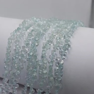 Cuentas facetadas de topacio azul cielo en forma de gota de 3*5-4*6mm, hilo de 8 pulgadas, cuentas facetadas en forma de gota para la fabricación de joyería. - Product Image 1