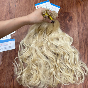 ลดราคาสุดๆ สำหรับผมต่อแบบ i-tip เวียดนามแท้ เกรด keratin สี 613 กำลังฮิต เรียบลื่นและนุ่มสลวย - Product Image 4