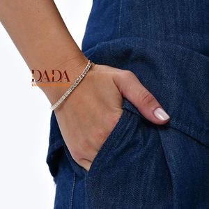 Luxury Lab Grown Diamond Emerald Cut <b>Bangle</b> <b>Bracelet</b> for Women Elegant Tennis Style <b>Bracelet</b> Minimalist Fine Diamond Jewelry - Product Image 3