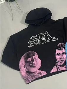 Sudaderas SDL con diamantes, estilo hip hop, personalizadas, transpirables, para invierno, fabricadas con 100% algodón, para hombre. - Product Image 5