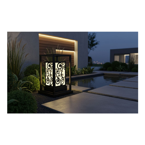 ไฟแต่งสวนแบบเวียดนามซม. IP65กลางแจ้ง/วิลล่า/สวนขนาด3500K (สีขาวอุ่น) LED เหล็กแบบถอดออกได้ - Product Image 4