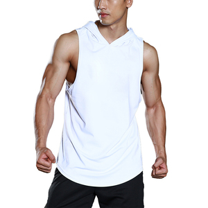<b>Men's</b> Solid <b>Black</b> <b>Tie</b>-Dyed O-Neck Knitted Sleeveless Tank Top Breathable Quick Dry Casual Wear 100% Polyester - Product Image 4