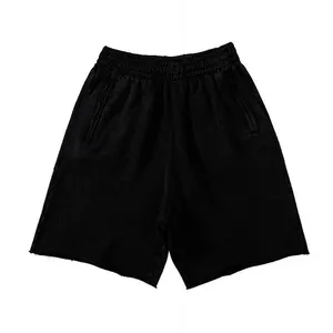 Pantalones Cortos Bermuda para Hombre, Color Sólido, Cintura Media, Elásticos, Transpirables, Anti-Pilling, Casuales, Tejidos, con Bolsillos de Satén y Cierre con Cordón - Product Image 5
