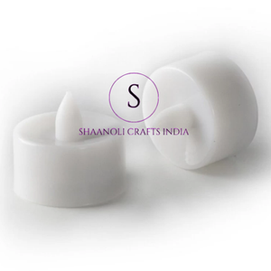 เชิงเทียนไฟ LED สำหรับตกแต่งบ้านในเทศกาลดีวาลี ใช้กับเทียนทีไลท์ ใช้แบตเตอรี่ ไม่มีควัน ไม่มีเปลวไฟ - Product Image 1