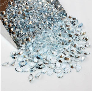 Piedra preciosa natural impecable aguamarina piedras duales piedras preciosas sueltas facetadas corte cojín en forma de piedra preciosa precio de fábrica al por mayor - Product Image 3