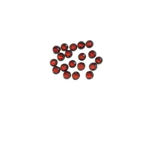 3mm Natural Red Garnet Loose Round Rose Cut Cabochon Gemstone Wholesale Price Natural Good Color Natural Good Quality Gemstones