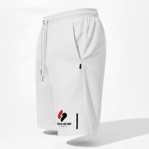 Pantalones Cortos Deportivos para Hombre, 100% Algodón, Sólidos, Transpirables, Cintura Elástica, Verano, Casuales, Logotipo Personalizado, Venta al Por Mayor - Product Image 3
